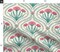 Floral Ogee Indian Chintz Green Pink Xl Large Scale Damask Vibrant Classic Custom Printed Fabric by Spoonflower Various Fabrics by the Yard or Fat Quarter
